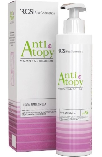 RCS гель для душа для сухой и чувствительной склонной к атопии кожи, гель для душа, 200 мл, 1 шт. фото