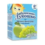 Бабушкино Лукошко Сок, сок, 200 мл, 1 шт, яблоко + виноград фото