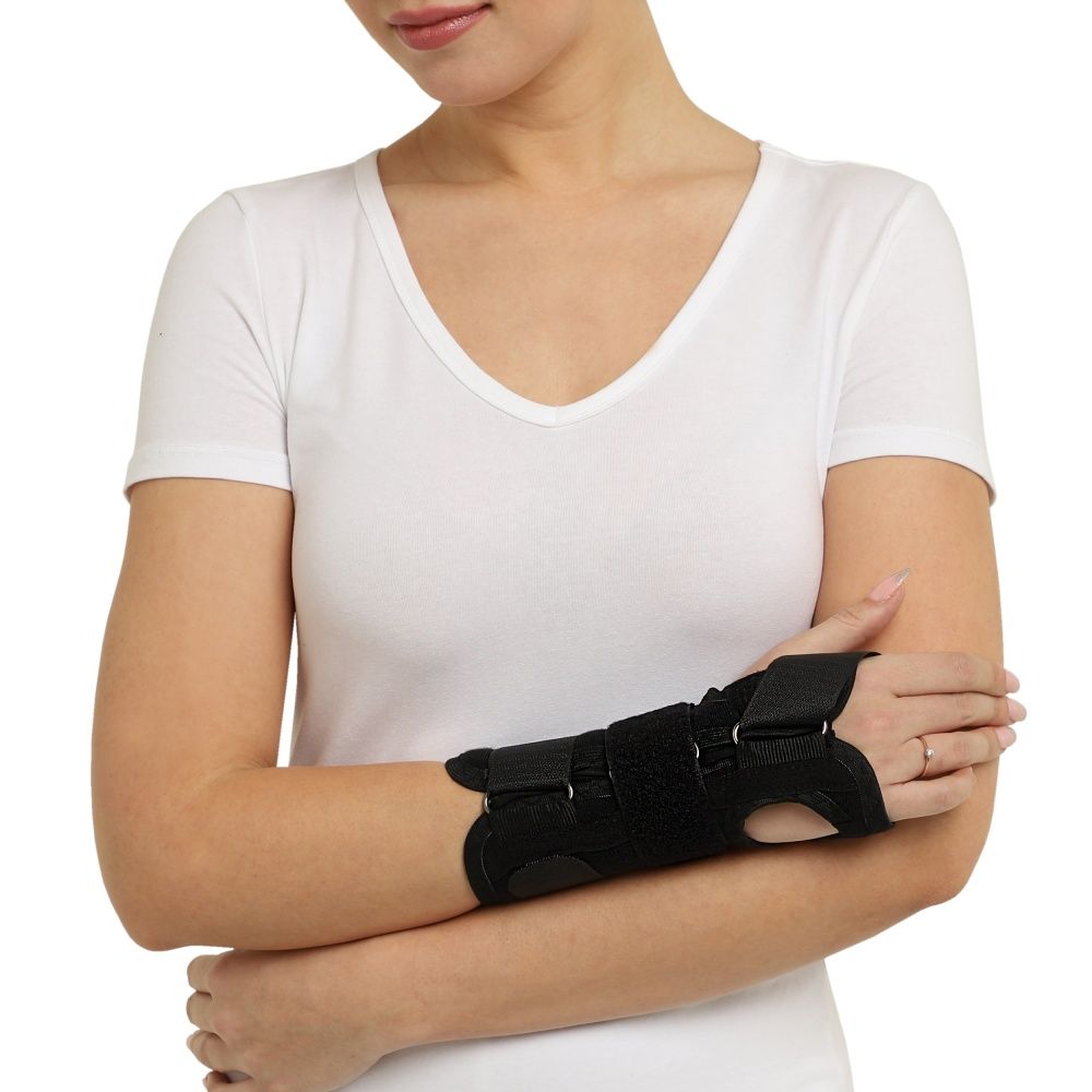 Крейт Бандаж для лучезапястного сустава универсальный, 1 шт, черный, арт. F-204У фото