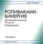 Ропивакаин Бинергия, 10 мг/мл, раствор для инъекций, 10 мл, 5 шт. фото