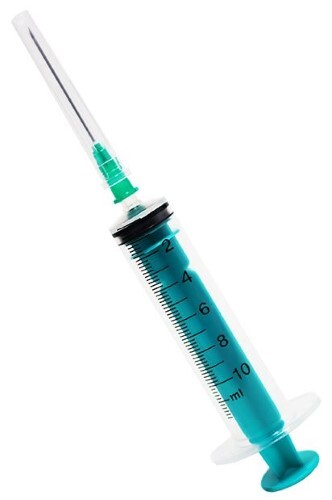Шприц 3-х компонентный, 10 мл, шприц в комплекте с иглой, 100 шт, 21G (0.80х40) фото