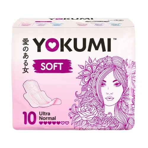 Yokumi Soft Ultra Normal Прокладки женские гигиенические, прокладки женские, 10 шт. фото