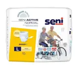 Seni Active Normal трусы впитывающие для взрослых, Large L (3), 10 шт, 100-135 см фото