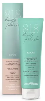 8.1.8 Beauty formula B. Pure Скраб очищающий для жирной чувствительной кожи, скраб для лица, 100 мл, 1 шт. фото