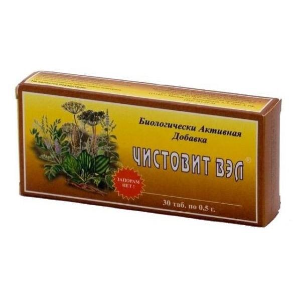 Чистовит-ВЭЛ, 0.5 г, таблетки, 30 шт. фото