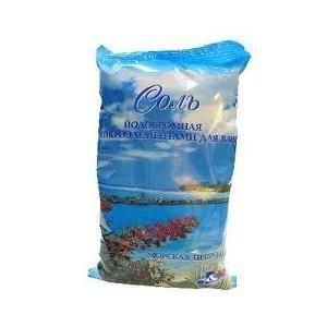 Соль морская природная йодобромная, соль для ванн, 700 г, 1 шт. фото