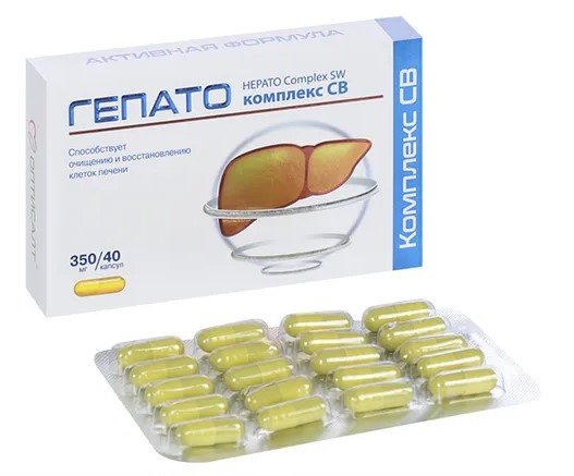 Гепато Комплекс СВ, 350 мг, капсулы, 40 шт. фото