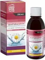 Ангинoff готовое полоскание, раствор для полоскания полости рта, 250 мл, 1 шт, ромашка фото