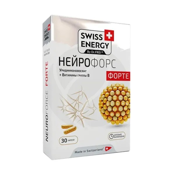 Swiss Energy Нейрофорс форте, капсулы с пролонгированным высвобождением, 30 шт. фото