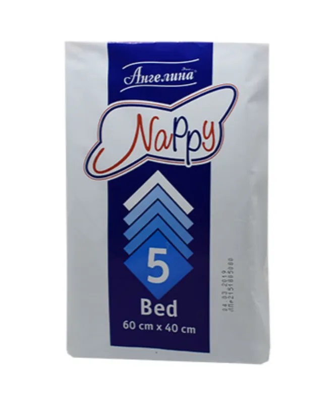 Ангелина Nappy Простыни одноразовые гигиенические, 60 см х 40 см, 5 шт. фото