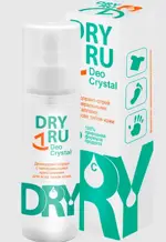 Dry Ru Deo Crystal Дезодорант с минеральными кристаллами, спрей, 40 г, 1 шт, для всех типов кожи фото