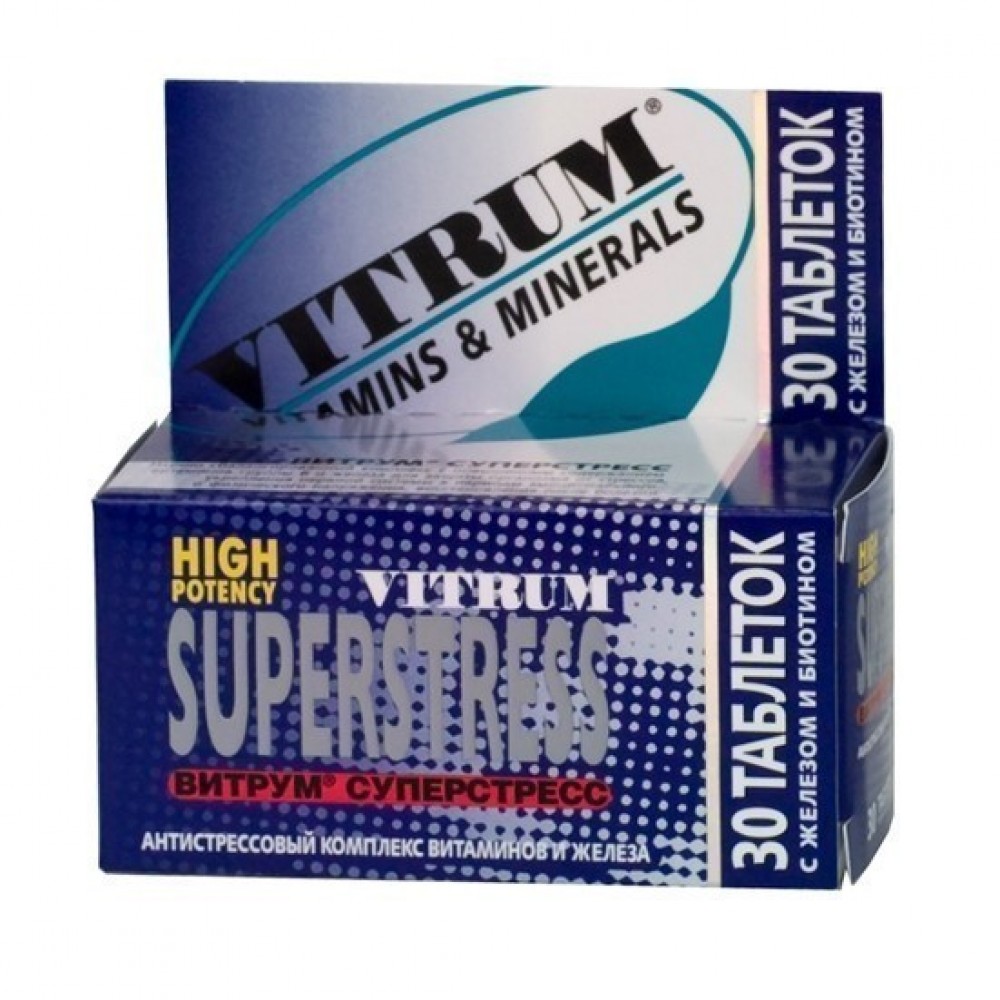 Витрум Суперстресс, таблетки, покрытые пленочной оболочкой, 30 шт. фото