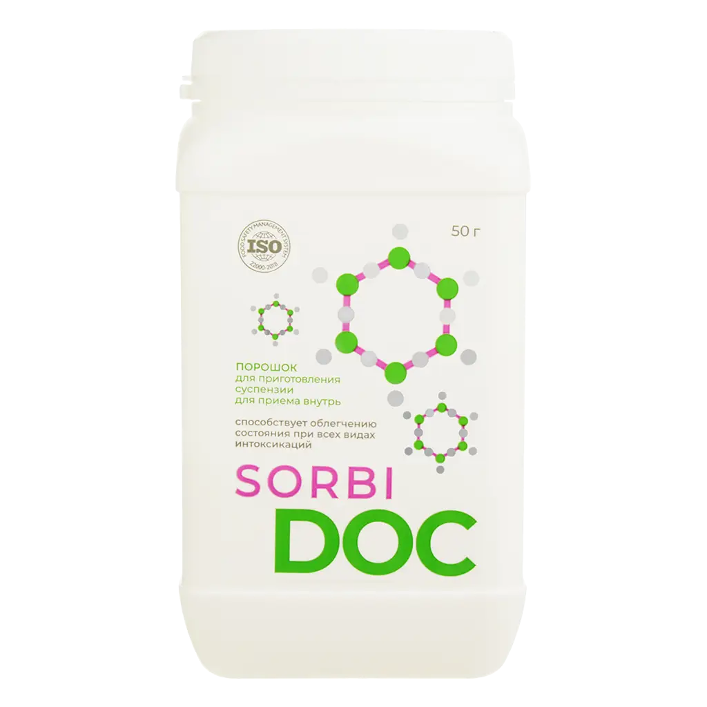 Sorbidoc Сорбент Актив, порошок для приготовления суспензии для приема внутрь, 50 г, 1 шт. фото
