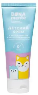 Bona Mente! Крем детский, крем, 75 мл, 1 шт, с маслом миндаля и экстрактом ромашки фото