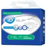 ID Slip Super Подгузники для взрослых, Extra Large XL (4), 14 шт, 120-170 см фото