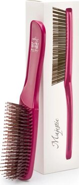 Majestic Расческа универсальная для всех типов волос Тиффани, 1 шт, вишня фото
