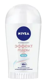 Nivea антиперспирант эффект пудры Fresh стик, стик, 40 мл, 1 шт. фото