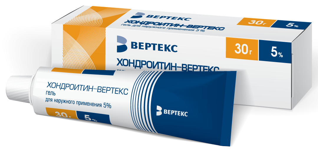 Хондроитин-Вертекс, 5%, гель для наружного применения, 30 г, 1 шт. фото