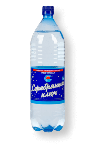 Серебряный ключ вода минеральная, вода минеральная, 1.5 л, 1 шт, газированная фото