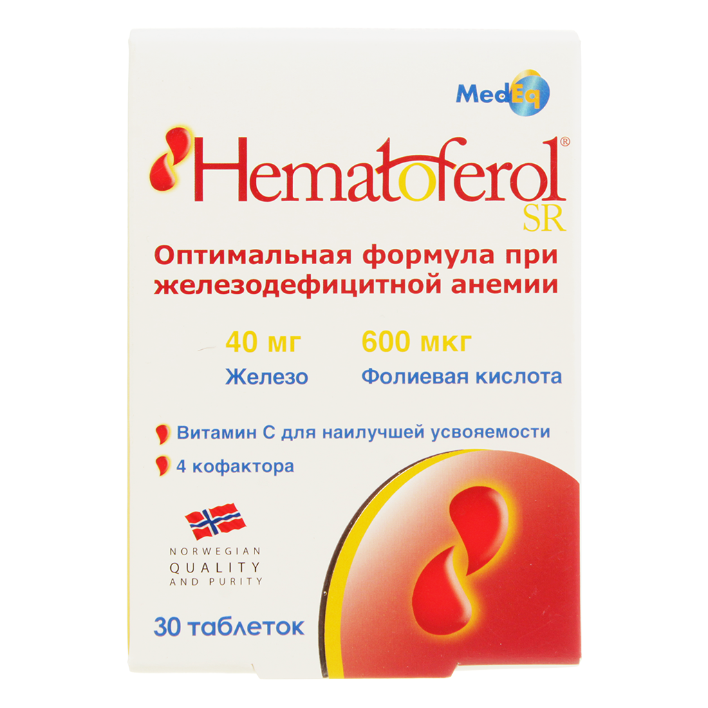 Гематоферол-СР, таблетки, 30 шт. фото