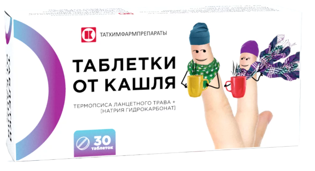 Таблетки от кашля, таблетки, 30 шт. фото