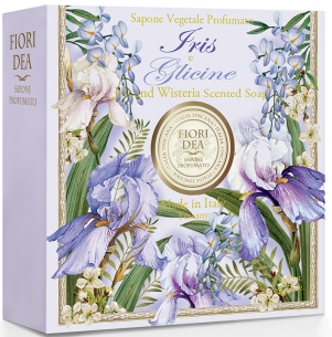 Fiori Dea Мыло туалетное Ирис и Глициния, мыло, 100 г, 1 шт. фото