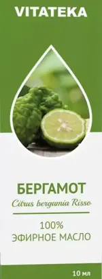 Витатека Масло Бергамота эфирное, масло эфирное, 10 мл, 1 шт. фото 
