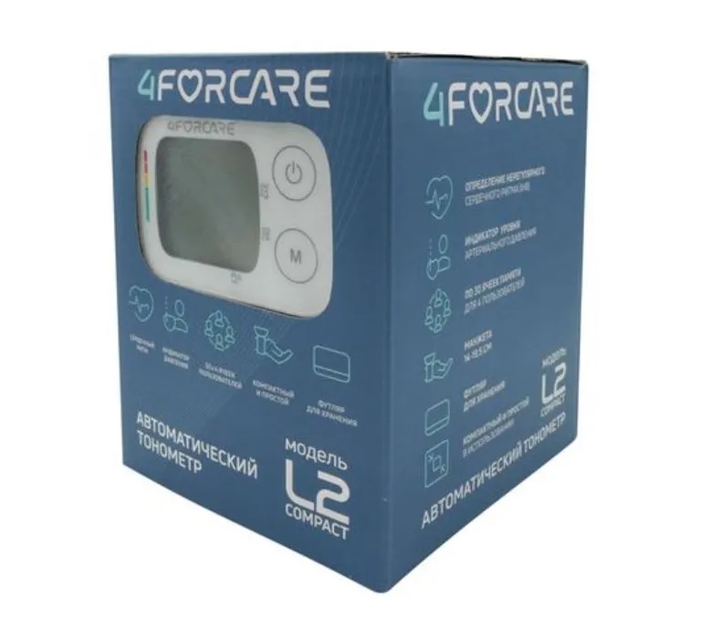 4Forcare L2 Компакт Тонометр автоматический электронный на запястье, тонометр на запястье, 1 шт. фото