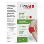 Ферстэйд Бинт когезивный самофиксирующийся, 4 м х 10 см, 1 шт, красного цвета, нетканая основа фото