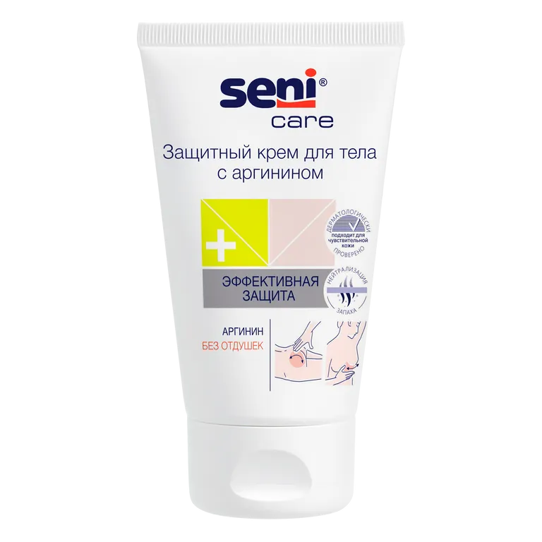 Seni Care Крем для тела защитный, крем для тела, 100 мл, 1 шт, с аргинином фото