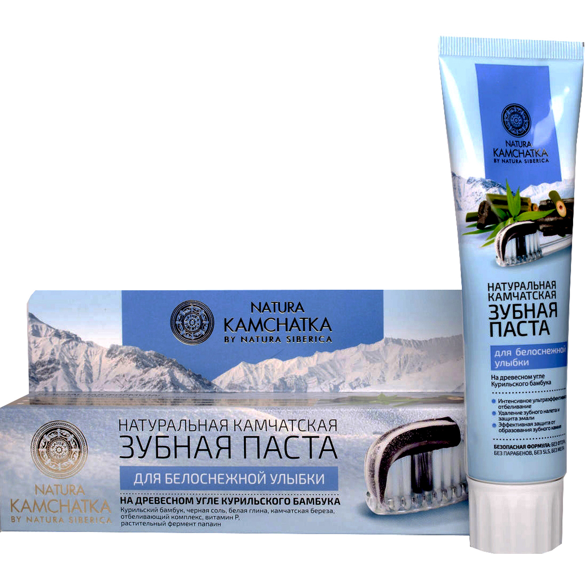 Natura kamchatka Зубная паста Камчатская для белоснежной улыбки, паста зубная, 100 мл, 1 шт. фото