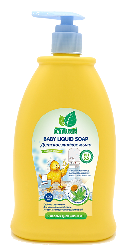 Dr. Tuttelle, мыло жидкое, 500 мл, 1 шт, алоэ и ромашка фото
