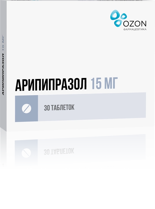 Арипипразол, 15 мг, таблетки, 30 шт. фото