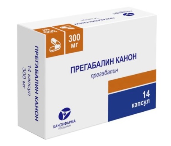 Прегабалин Канон, 300 мг, капсулы, 14 шт. фото
