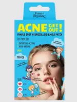 Funny Organix Патчи-эмодзи гидроколлоидные локальные, 3 вида х 6шт, патчи, 18 шт, с маслом чайного дерева фото