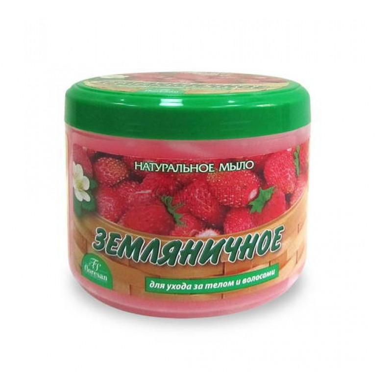 Floresan мыло натуральное Земляничное для тела и волоc, 450 мл, 1 шт, Ф-78 фото