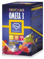Полиен Вкусная Омега 3, 700 мг, капсулы, 150 шт, мультифрукт + вишня фото