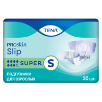 Tena Slip Super Подгузники для взрослых, Small S (1), 30 шт, 56-90 см фото