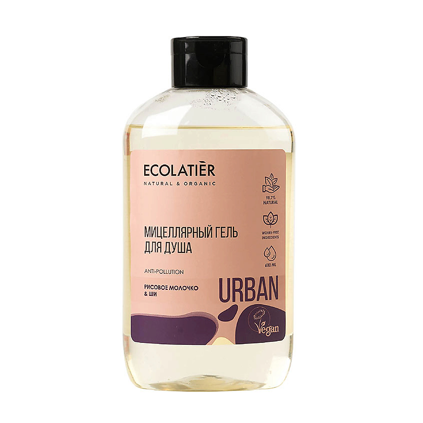 Ecolatier Urban Гель для душа мицеллярный, гель для душа, 600 мл, 1 шт. фото