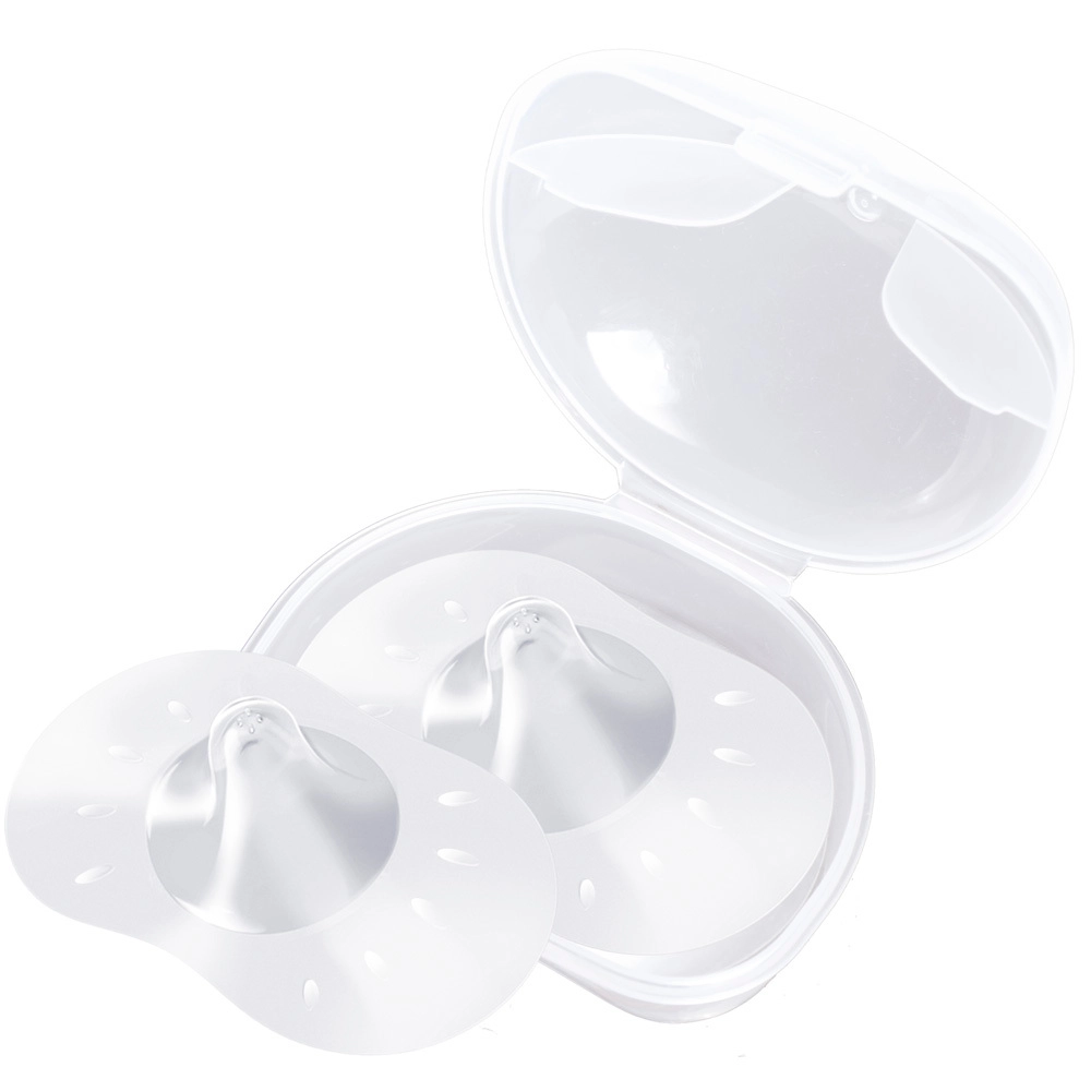 Мир детства Накладки на грудь силиконовые с футляром-стерилизатором, р. S, 2 шт, арт. 12145 фото