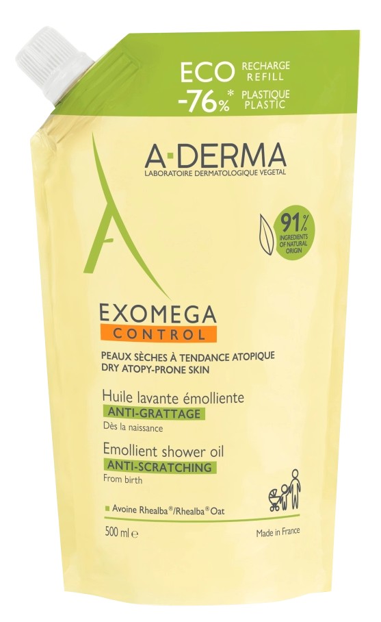 A-Derma Exomega Control Масло смягчающее, масло для душа, 500 мл, 1 шт. фото
