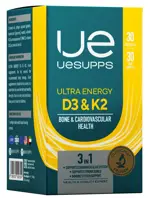 Uesupps Ultra Energy витамин D3 и K2, капсулы, 30 шт. фото