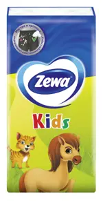 Zewa Kids платки носовые бумажные, 100 шт, 10х10 фото 4