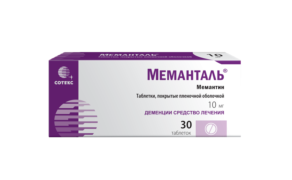 Меманталь, 10 мг, таблетки, покрытые пленочной оболочкой, 30 шт. фото
