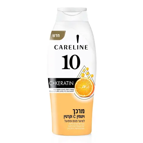 Careline 10 кондиционер с витамином C и кератином для поврежденных и секущихся волос, кондиционер, 700 мл, 1 шт. фото