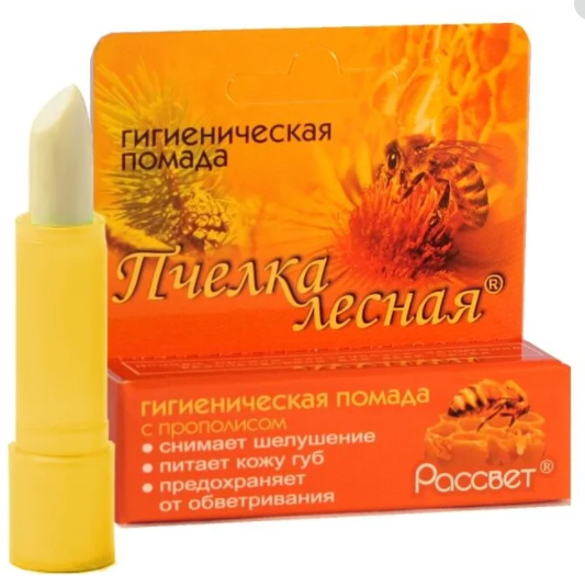 Помада гигиеническая Пчелка лесная, помада, 4 г, 1 шт. фото
