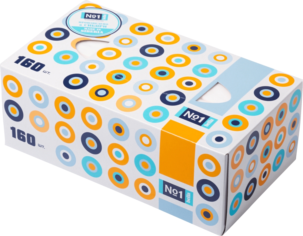 Bella Cotton Платочки бумажные универсальные двухслойные, 160 шт. фото