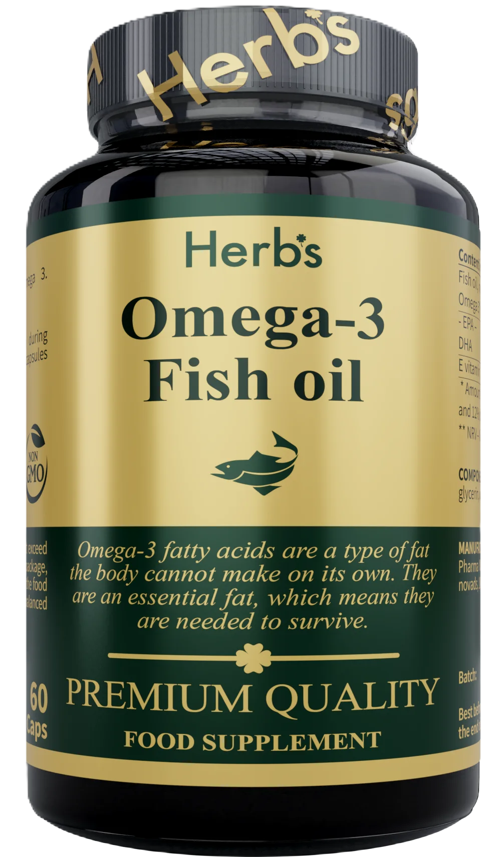 Herbs Омега-3 Рыбий жир, 1000 мг, капсулы, 60 шт. фото