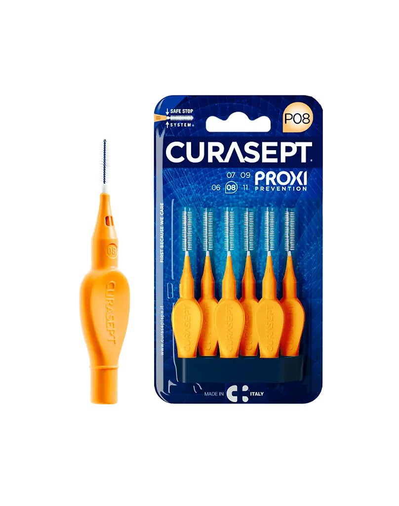 Curasept proxi prevention P08 Ершики межзубные, ершики зубные, 5 шт, светло-оранжевый фото
