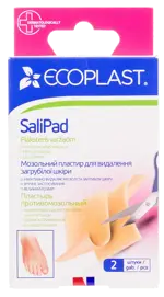Ecoplast SaliPad Пластырь противомозольный, 40 х 60 мм, 2 шт, при сухих мозолях и натоптышах фото